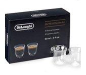 De'Longhi La colección espresso 90 ml juego de 6 vasos de doble pared DLSC300