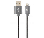 Cable lightning cablexpert cc-usb2s-amlm-2m-bg