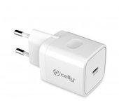 CARGADOR USB-C CELLY 20W WHITE