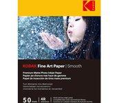 Papel Fotográfico KODAK Fine Art Liso 10 X 15 Cm 230 G/M² Blanco Paquete 50 Hojas