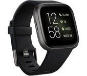 Fitbit Versa 2 Negro Aluminio Correa Negro Carbón