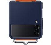 Funda con Fita SAMSUNG Zflip 3 Silicona Azul