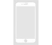 3d premium glass iphone 6/7/8 blanco