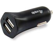 cargador equip life 5v 2xusb  para coche 12 24v 12w