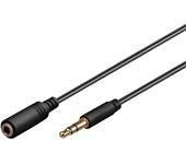 Goobay 97111 cable de audio 0,5 m 3,5mm Negro