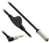 InLine 99253C cable de audio 0,25 m 3,5mm Negro