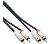 InLine 99262 cable de audio 2 m 2 x RCA Negro