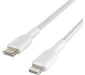 Belkin BRAIDED C-LTG 2M  WHT