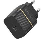 eu wall charger 20w 1x usb-c 20w usb-pd black