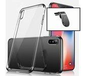 Kit Funda y Soporte Magnético Coche iPhone X SlimArmor Negro