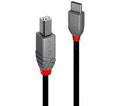 Lindy 36943 cable USB 3 m USB 2.0 USB C USB B Negro