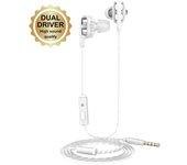 muvit auricular dual driver M1i+ 3,5 mm blanco