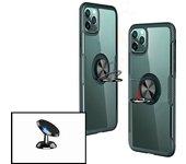 Kit Funda y Soporte iPhone X, XS Clear Armor Transparente y Negro