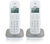 Brondi Gala Twin Teléfono DECT Identificador de llamadas Gris, Blanco