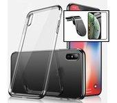 Kit Funda, Protector 5D y Soporte Magnético Coche Huawei P Smart 2020 SlimArmor Negro