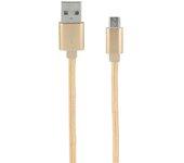 Cable micro USB /USB-A naylon - Dorado