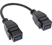 InLine 76206D cable USB 0,2 m USB 3.2 Gen 1 (3.1 Gen 1) USB A Negro