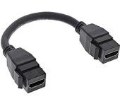 InLine 76206B adaptador de cable de vídeo 0,2 m HDMI tipo A (Estándar) Negro