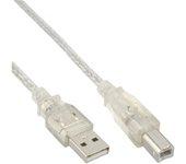 InLine 4043718075133 cable USB 7 m USB 2.0 USB A USB B Transparente