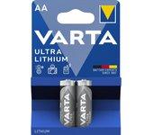 Varta 2x 1.5V 6106 Batería de un solo uso AA Litio