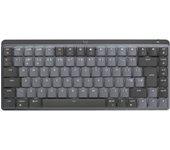 Logitech MX Mini Mechanical teclado RF inalámbrico QWERTY Inglés del Reino Unido Grafito, Gris