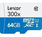 Lexar LSDMI64GBBNL300 memoria flash 64 GB MicroSDXC Clase 10