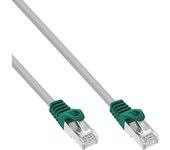 Inline crossover pc to pc cable de red sf/utp cat.5e gris 15m