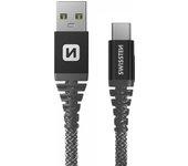 Cable USB C de fibra de aramida 1,5m Carga rápida 60W Enchufe USB Negro