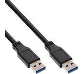 Cable USB INLINE (USB - 1 m - Negro)