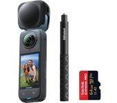 Insta 360º X4 8K+Tapa de lente+palo selfie de 114cm+SanDisk 64GB