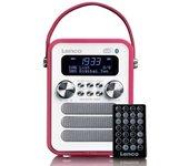 Radio DAB+/ FM con Bluetooth PDR-051PKWH Blanco-Rosa