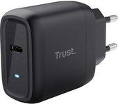 Cargador de pared trust negro 45 w