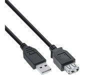 InLine 34603B cable USB 3 m USB 2.0 USB A Negro