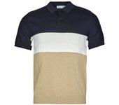 Polo Selected  SLHMATTIS SS KNIT BLOCK POLO B