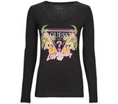 Camiseta GUESS JEANS Algodón Mujer (XS - Negro)