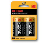 pila kodak alcalina xtralife d lr20 blister 2