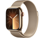 APPLE Watch Series 9 GPS+Cellular 41 mm Acero Inoxidable Oro con Loop Milanesa Oro