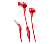 jbl auriculares con micrófono e15 rojo jble15red