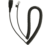 cable w  qd to rj10 plug spiral