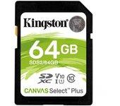 MEM SDXC 64GB KINGSTON CANVAS SELECT PLUS