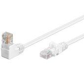 Goobay Cable de Red UTP CAT5E 1x 90 grados 1m Blanco