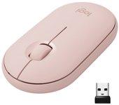 pebble m350 wireless mouse rose 2.4ghz bt emea in