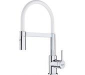 FRANKE lina fc 6087.031 mezclador de cocina 205 x 410 mm semiprofesional con ducha extraíble cromo blanco 115.0626.088