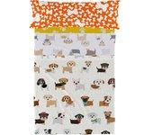 Juego de Sábana HAPPYFRIDAY Dogs Cama 80/90 (160x270 cm)