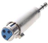 Goobay Adaptador XLR Mono a Jack 6.35mm Hembra/Macho Gris