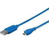 Goobay Cable USB 2.0 a Micro USB Macho/Macho 1m Azul