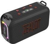 ZEALOT S85 Altavoz portátil inalámbrico BT 5.3 Caja de sonido de graves mejorados de 50 W con luz colorida RGB Modos de ecualización ajustables Reproducción de tarjeta TF USB auxiliar IPX6 Resistente al agua para fiestas al aire libre Camping Ciclismo Baile cuadrado