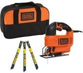 Sierra de calar pendular con cable - 520w - black+decker - con 3 hojas - bolsa de almacenamiento - ks701pe3s-qs