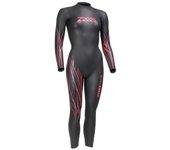 Neopreno de natación zoggs hypex tour fs mujer negro/rojo