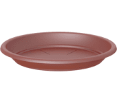 Plato para maceta y jardinera de polipropileno rojo ø 13 cm